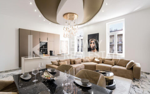 Budapest VI. kerület eladó ház Budai panorámás 3 hálós luxus lakás a Szent István körúton 12