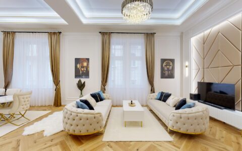 Renovated, 144 m2, luxury apartment with balcony for sale in Veres Pálné Street, 5th District